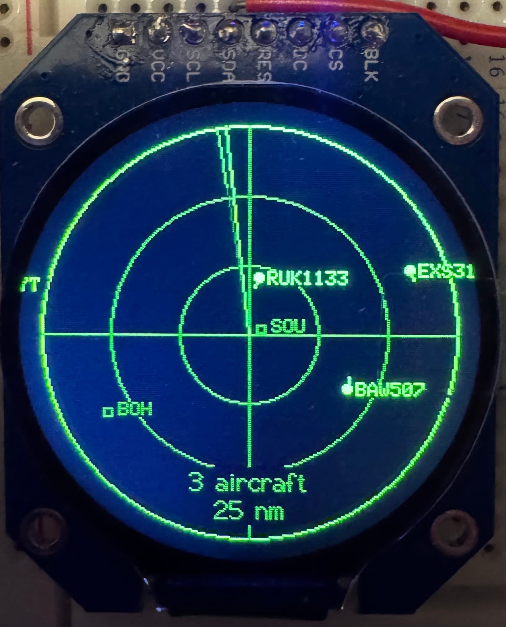 Mini desk flight tracker enclosure development and controls